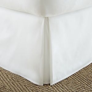 Home Collection Pleated Full Bed Skirt in White